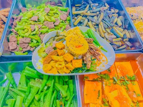 Hình ảnh cơm thập Cẩm mắm chưng