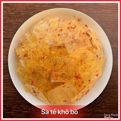 Hình ảnh Bánh tráng Long An đặc sản vị khô bò