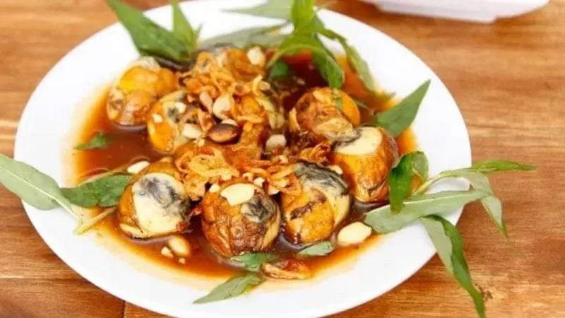 Hình ảnh trứng cút lộn xào me 