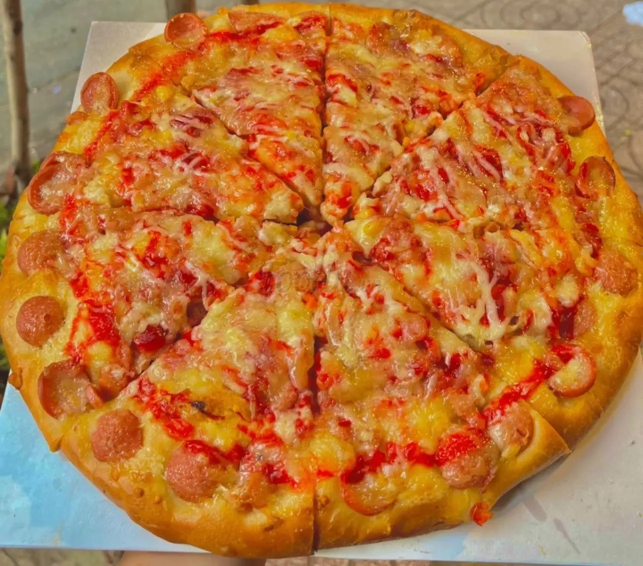 Hình ảnh Pizza tam giác