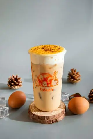 Hình ảnh Trà Oloong Sữa Kem Trứng Nướng