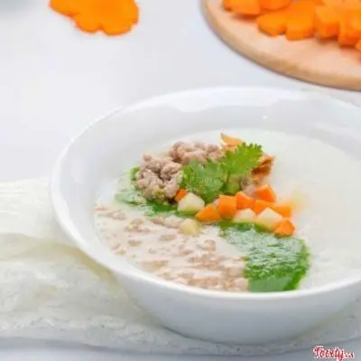 Hình ảnh Cháo thịt heo - cháo tôm phô mai