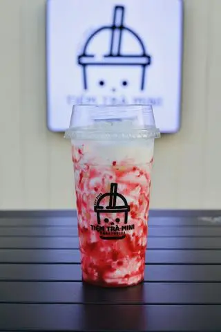 Hình ảnh Latte phúc bồn tử