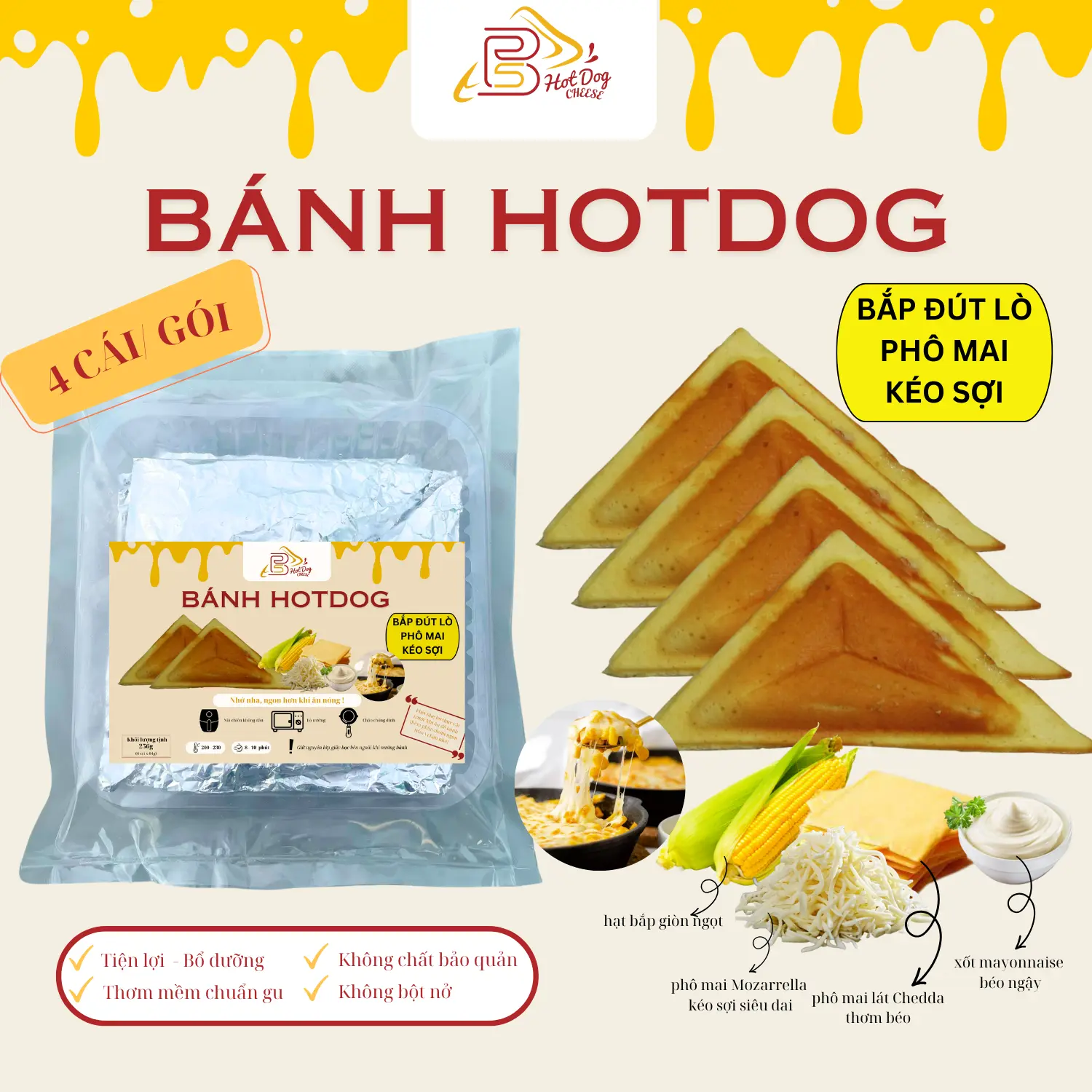Hình ảnh Bắp Đút Lò Double Cheese - Loại Túi