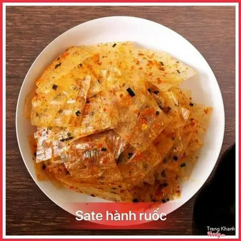 Hình ảnh Bánh tráng Long An đặc sản vị hành ruốc bịch 80 gr