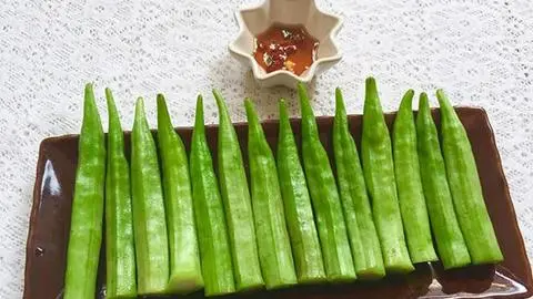 Hình ảnh Đậu bắp non luộc