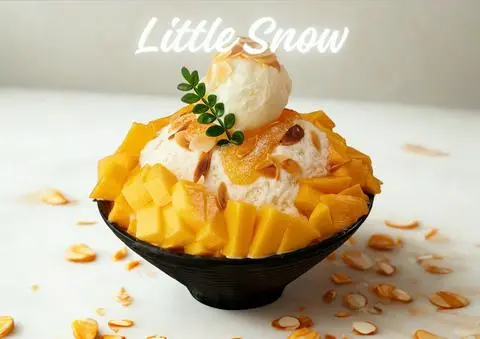 Hình ảnh Kem tuyết xoài - mango bingsu