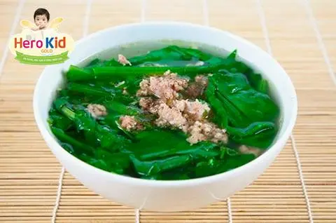 Hình ảnh Canh bó xôi thịt - chén