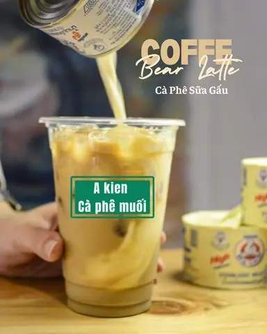 Hình ảnh cà phê sữa gấu 