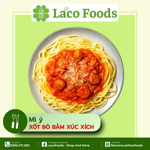 Hình ảnh Mì Ý Xốt Bò Bằm Xúc Xích