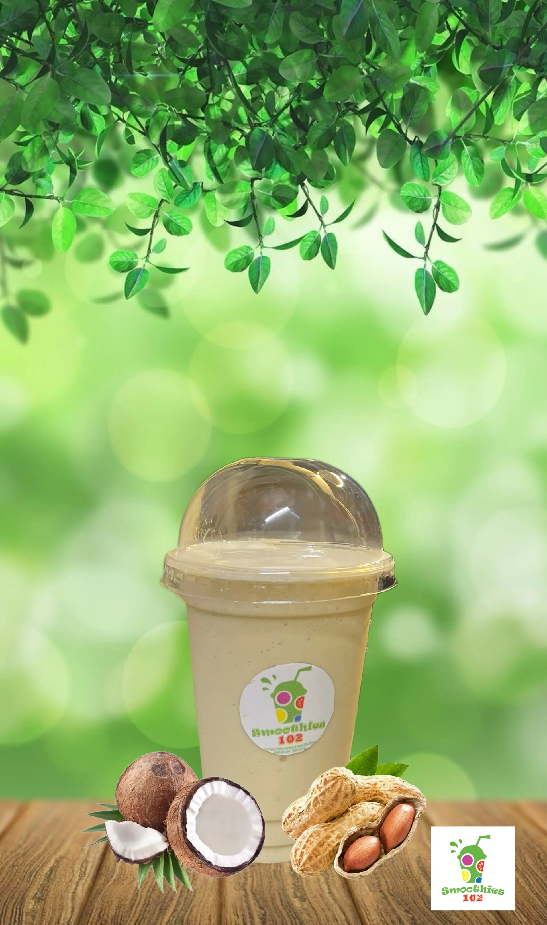 Hình ảnh Sinh tố Dừa non đậu phộng