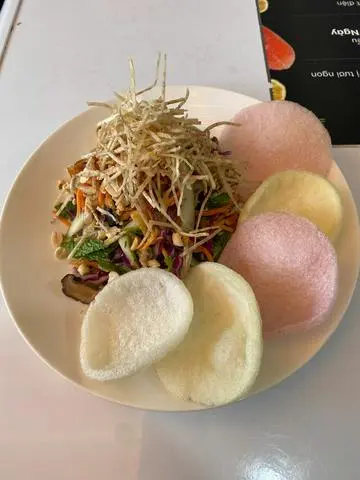 Hình ảnh Gỏi nấm khoai môn
