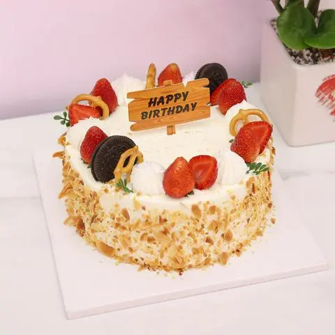 Hình ảnh Bánh Kem Bắp Trang Trí Bắt Mắt - Size 16cm