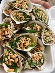 Hình ảnh hàu sữa nướng mở hành