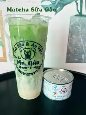 Hình ảnh MatCha Sữa Gấu - Size L ( Trà Xanh)