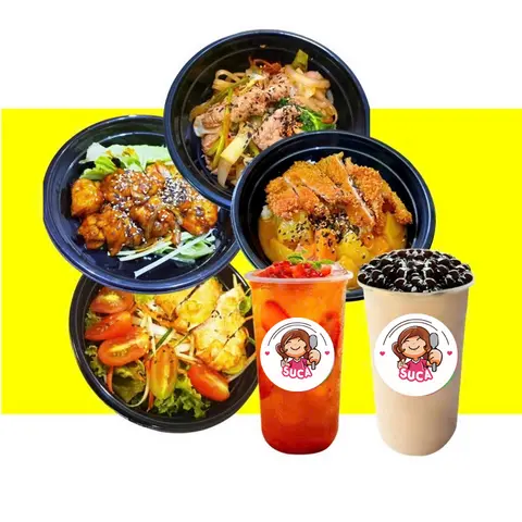 Hình ảnh SET NGON Nhật Bản (04 phần ăn + 02 ly nước)