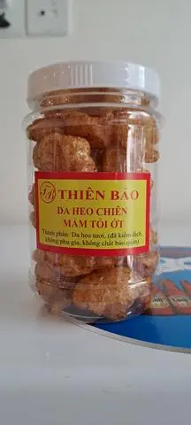 Hình ảnh Da heo chiên mắm tỏi ớt