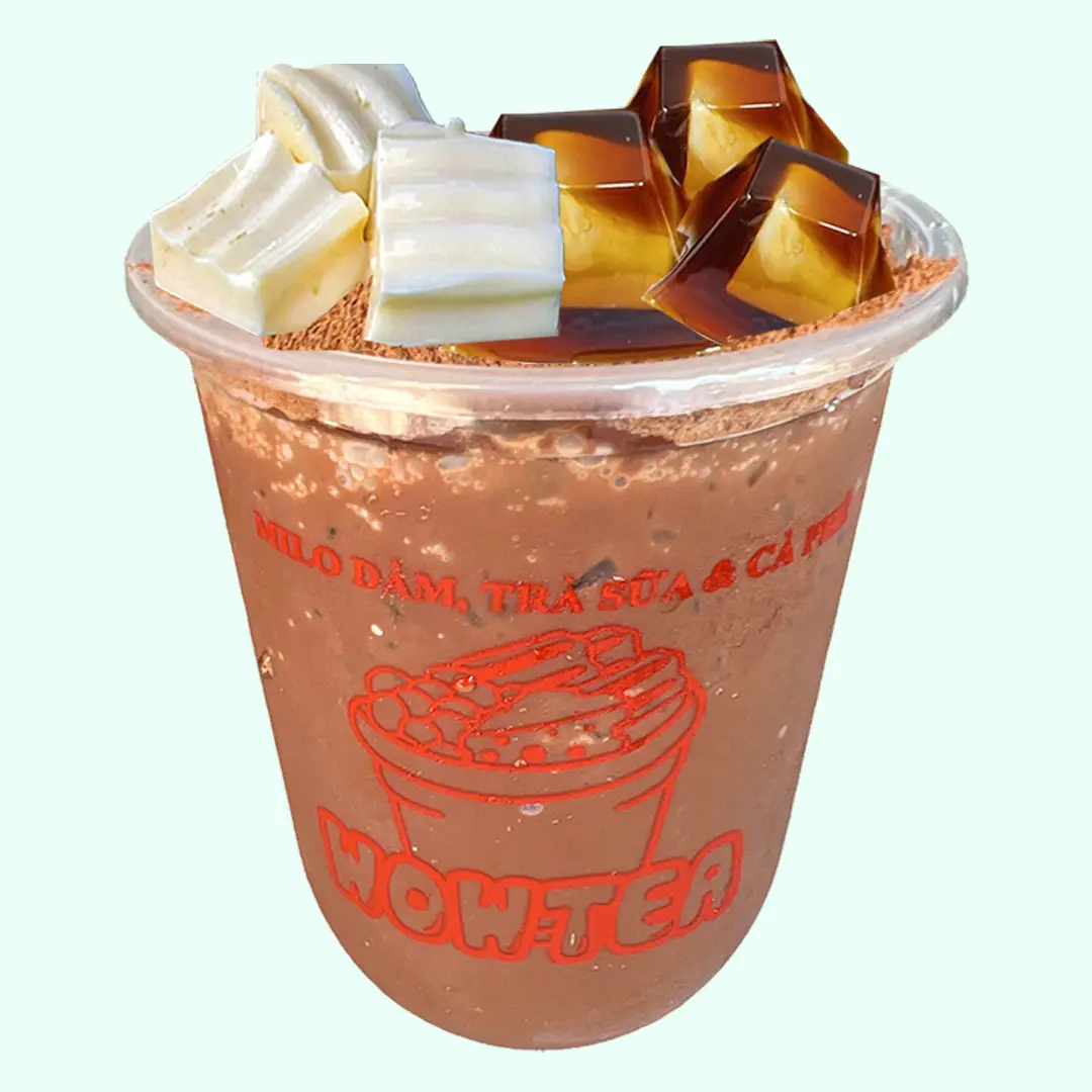 Hình ảnh MILO MIX 6: Milo Khúc Bạch Phô Mai + Thạch Phô Mai