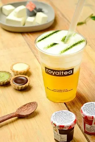 Hình ảnh Trà oolong hoa hồng kem cheese