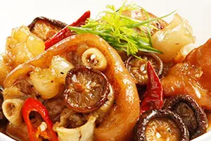 Hình ảnh giò heo tóc tiên 