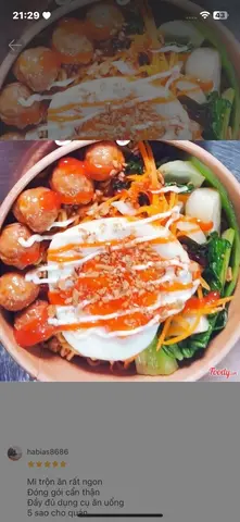 Hình ảnh Mì Trộn Trứng + Bò Viên (6) 