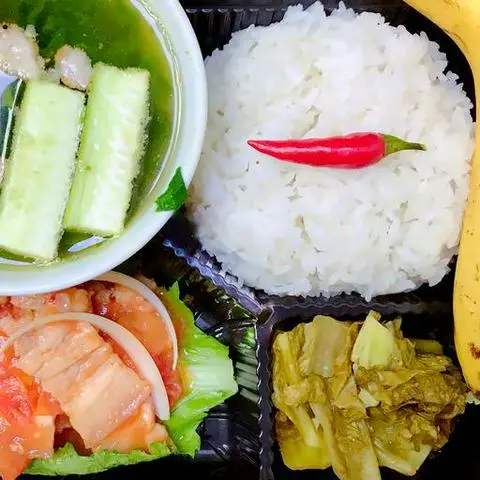 Hình ảnh Combo 16  - cơm ba rọi sốt - đậu sốt