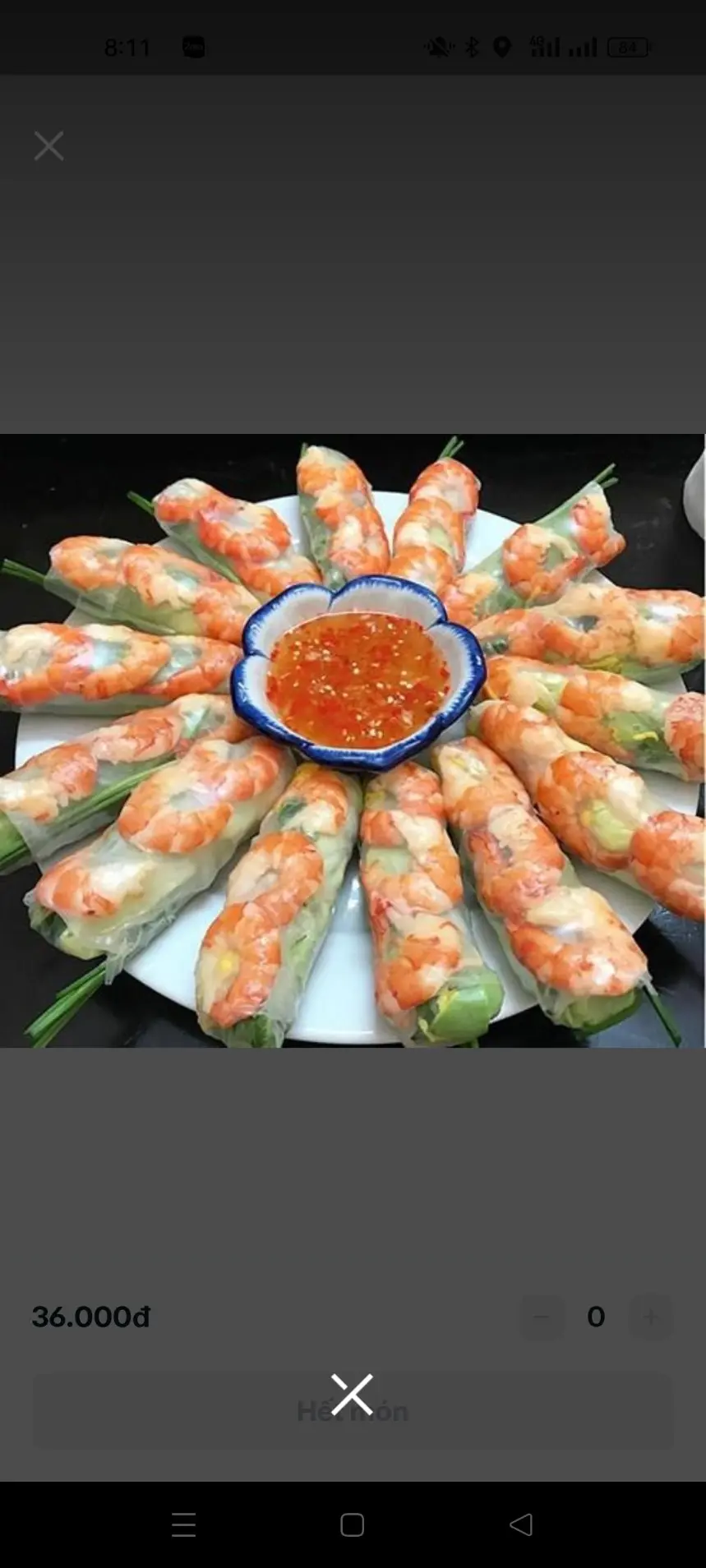 Hình ảnh 10 cuốn tôm+trà Đào 