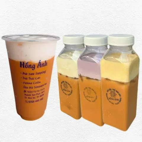Hình ảnh Trà sữa Thái đỏ kem phô mai dẻo