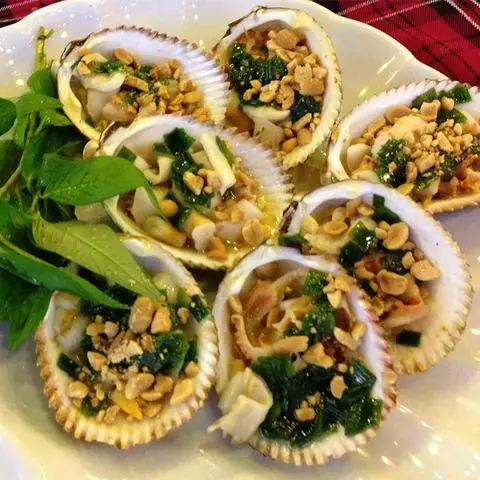 Hình ảnh Sò dương nướng mỡ hành