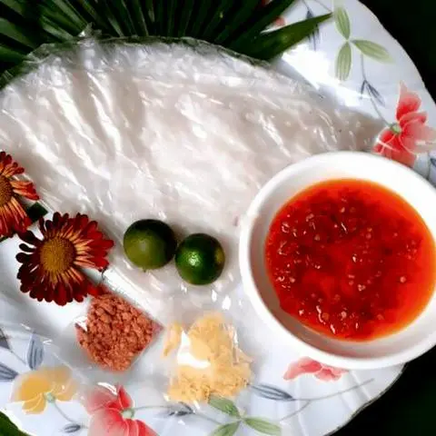 Hình ảnh Bánh Tráng Phơi Sương Muối Tắc