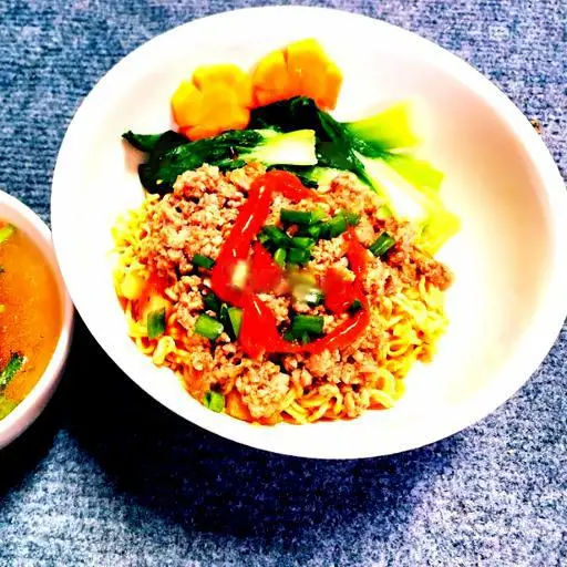 Hình ảnh Mì Trộn Thịt Băm Sốt Tonkatsu