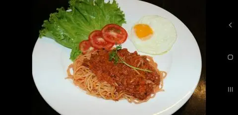 Hình ảnh Mì ý sốt spaghetty trứng opla