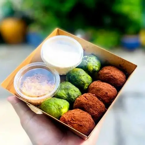 Hình ảnh Mochi mix (cacao - matcha)