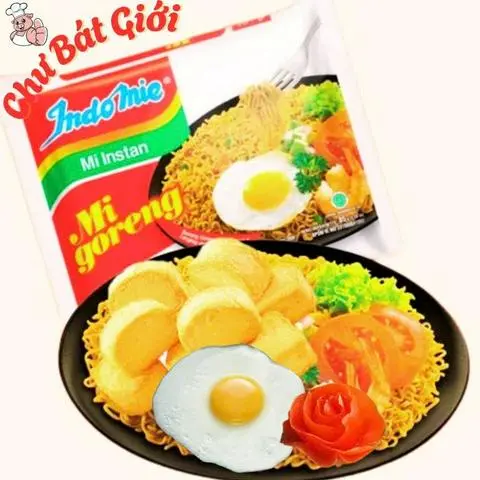 Hình ảnh Mì Trộn Indo Đậu Hủ Cá Phô Mai + Trứng