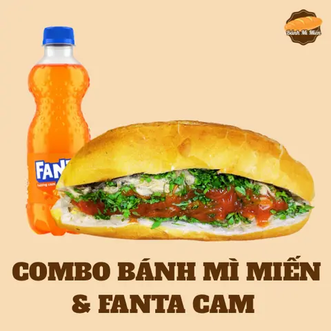 Hình ảnh Combo Bánh Mì Miến & Fanta Cam