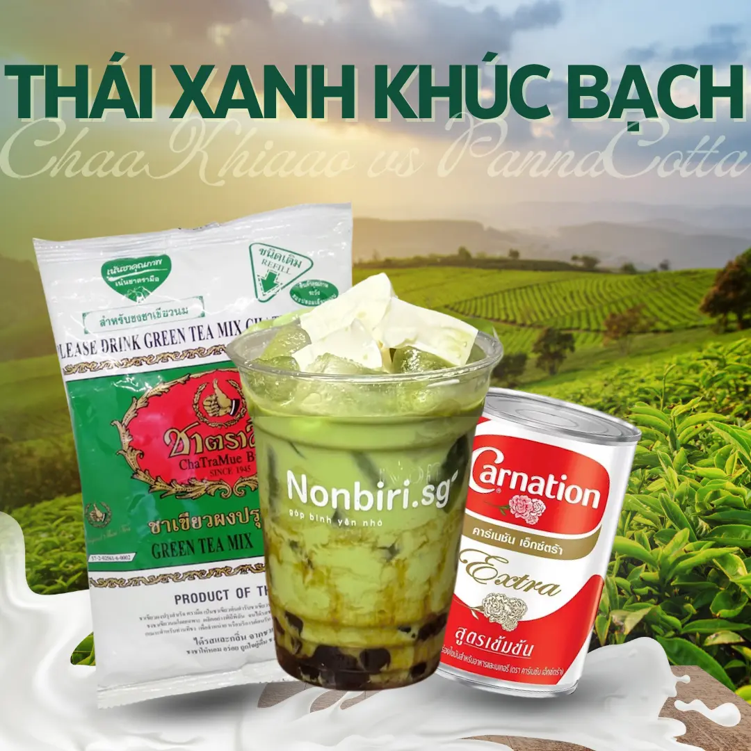 Hình ảnh Trà sữa Thái xanh khúc bạch