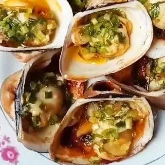 Hình ảnh sò sữa nướng mỡ hành