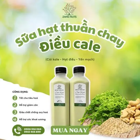 Hình ảnh Sữa Cải kale mix Hạt điều - Yến mạch