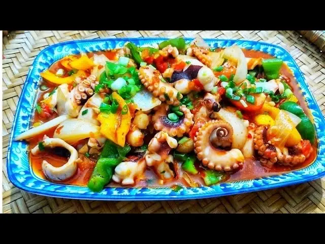 Hình ảnh Bạch tuộc xào sa tế