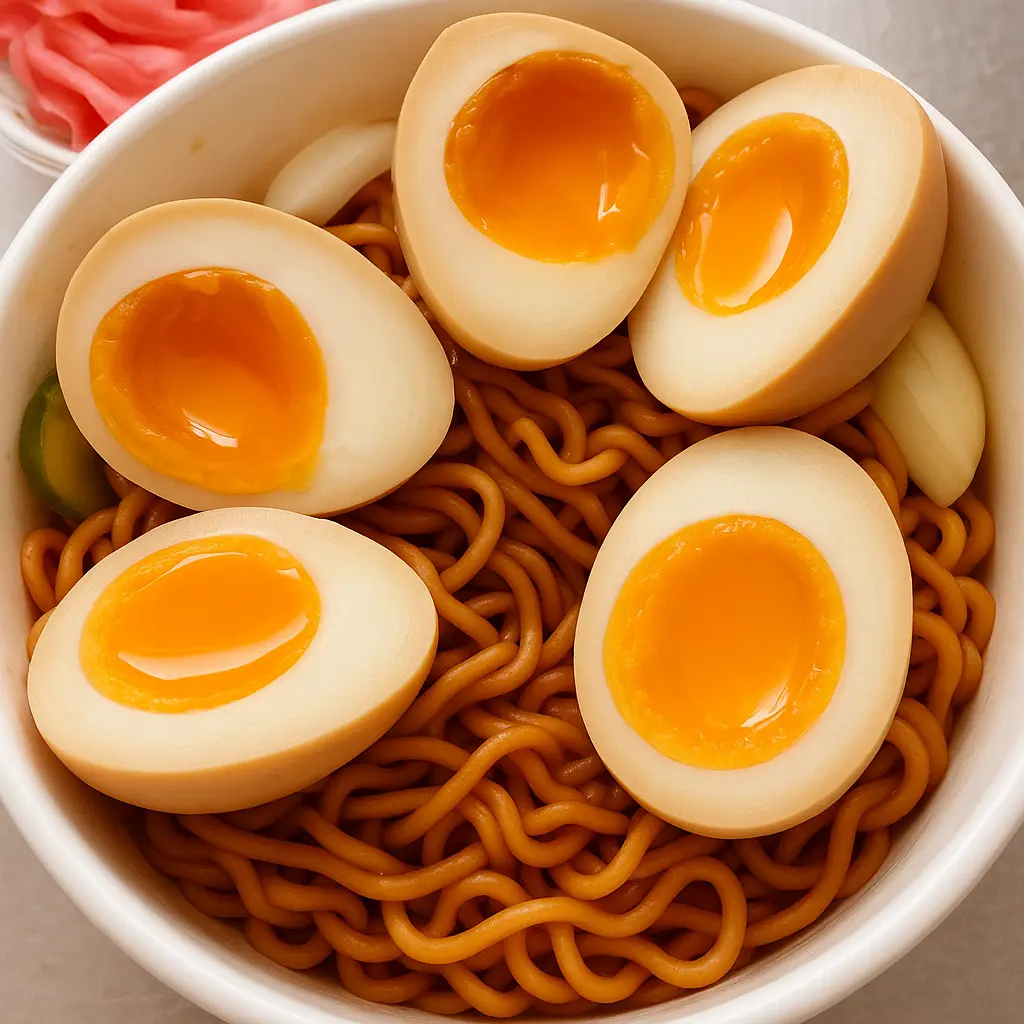 Hình ảnh MÌ TRỘN TRỨNG GÀ LÒNG ĐÀO NGÂM TƯƠNG 