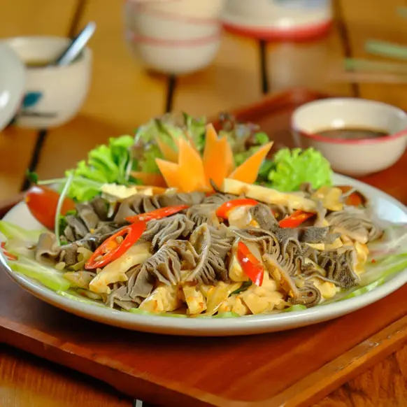 Hình ảnh Lá xách bò xào sate