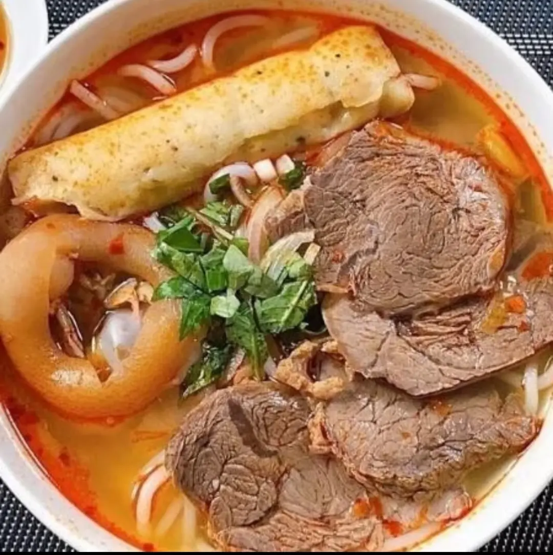 Hình ảnh bún bò giò bắp bò viên