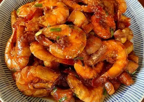 Hình ảnh tôm rim mặn (Không kèm cơm)