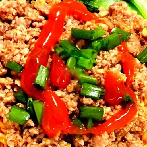 Hình ảnh Cơm Tonkatsu Thịt Băm Sốt