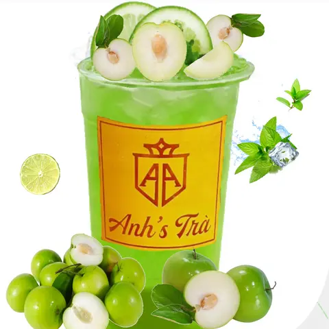 Hình ảnh Trà Bạc Hà Táo Hồng 