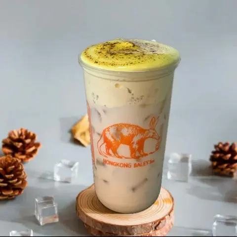 Hình ảnh Trà Sữa Gạo Rang Kem Trứng Nướng