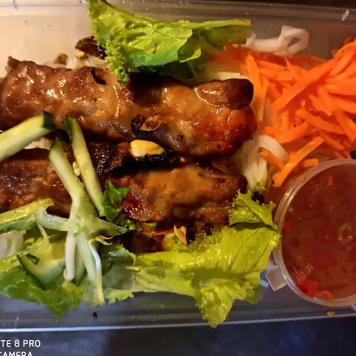 Hình ảnh Bánh Hỏi Nem Nướng