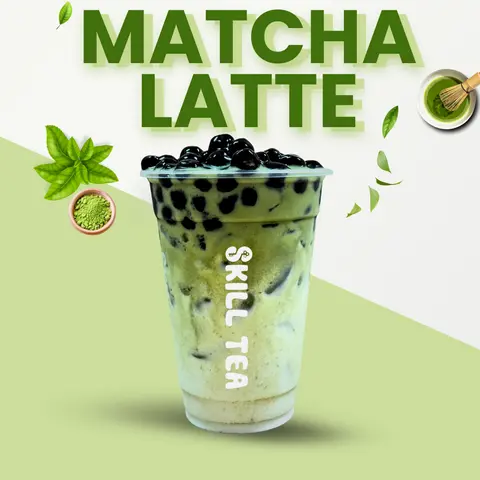 Hình ảnh Matcha Trân Châu Đường Đen (0.5 lít)