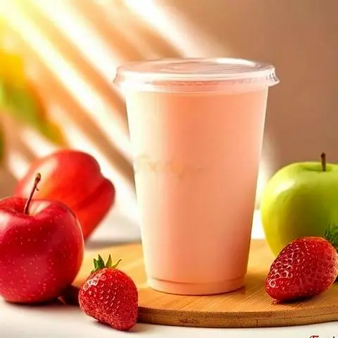 Hình ảnh Sinh tố táo - dâu