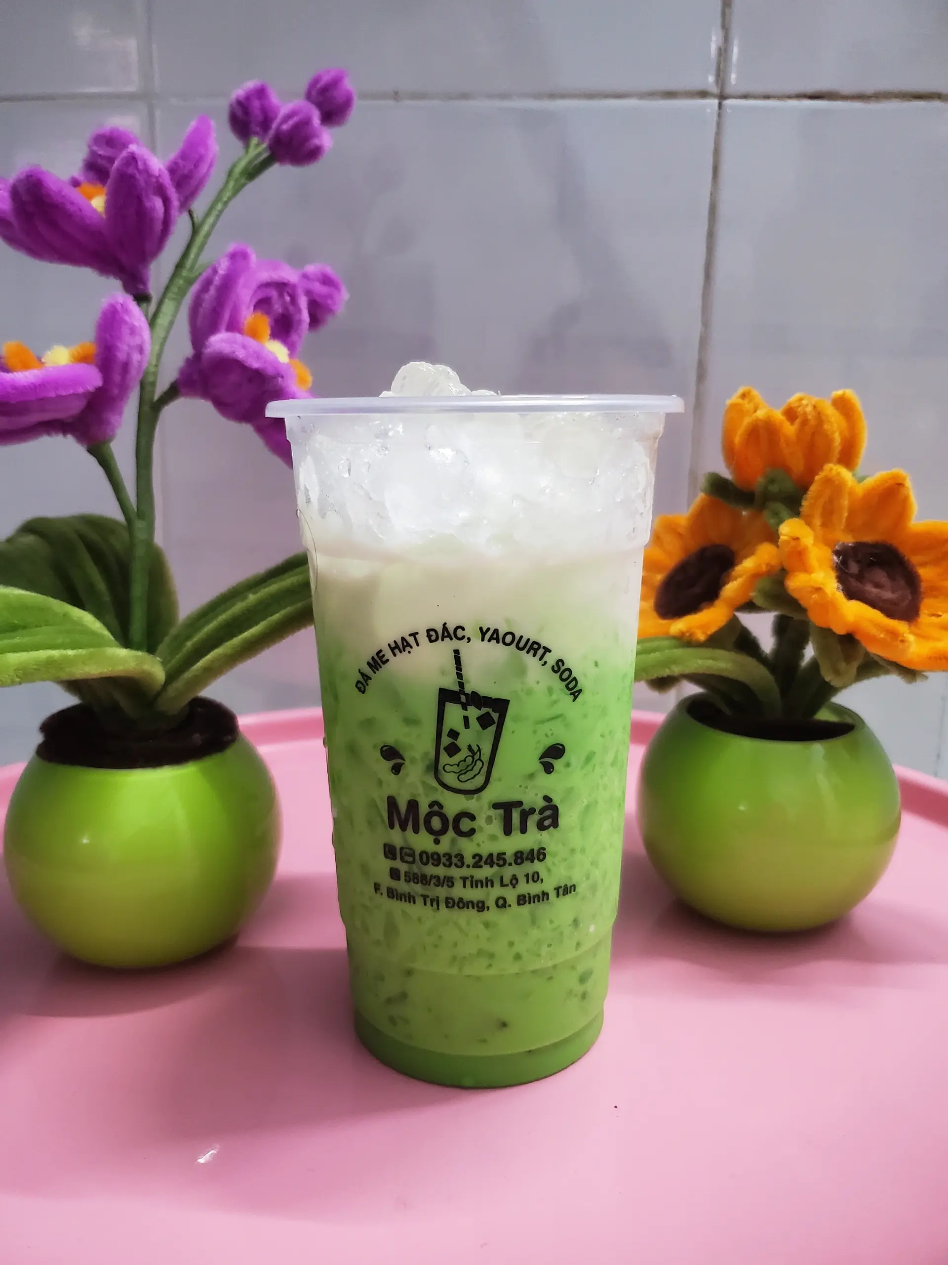 Hình ảnh Sâm dứa sữa trân châu trắng.